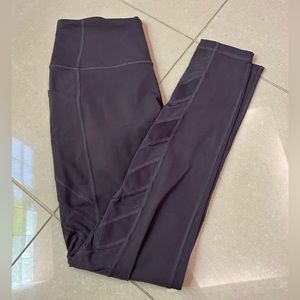 (S) Victoria Secret Sport Matte Mauve Leggings with Mesh Braided Lining